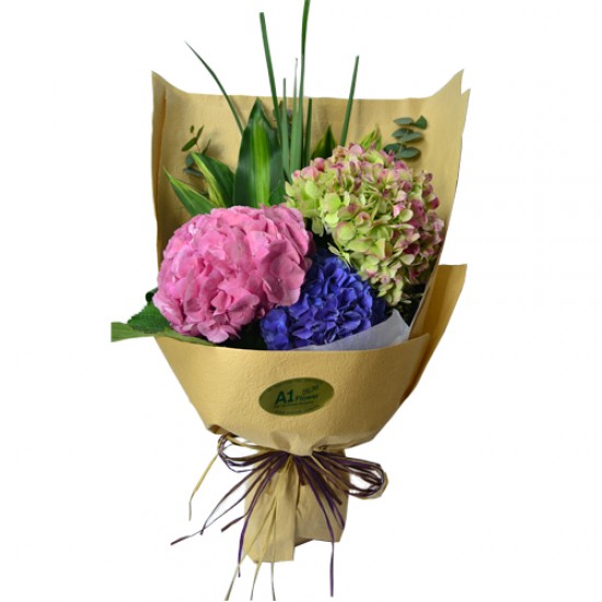 Vibrant Hydrangea Harmony Bouquet